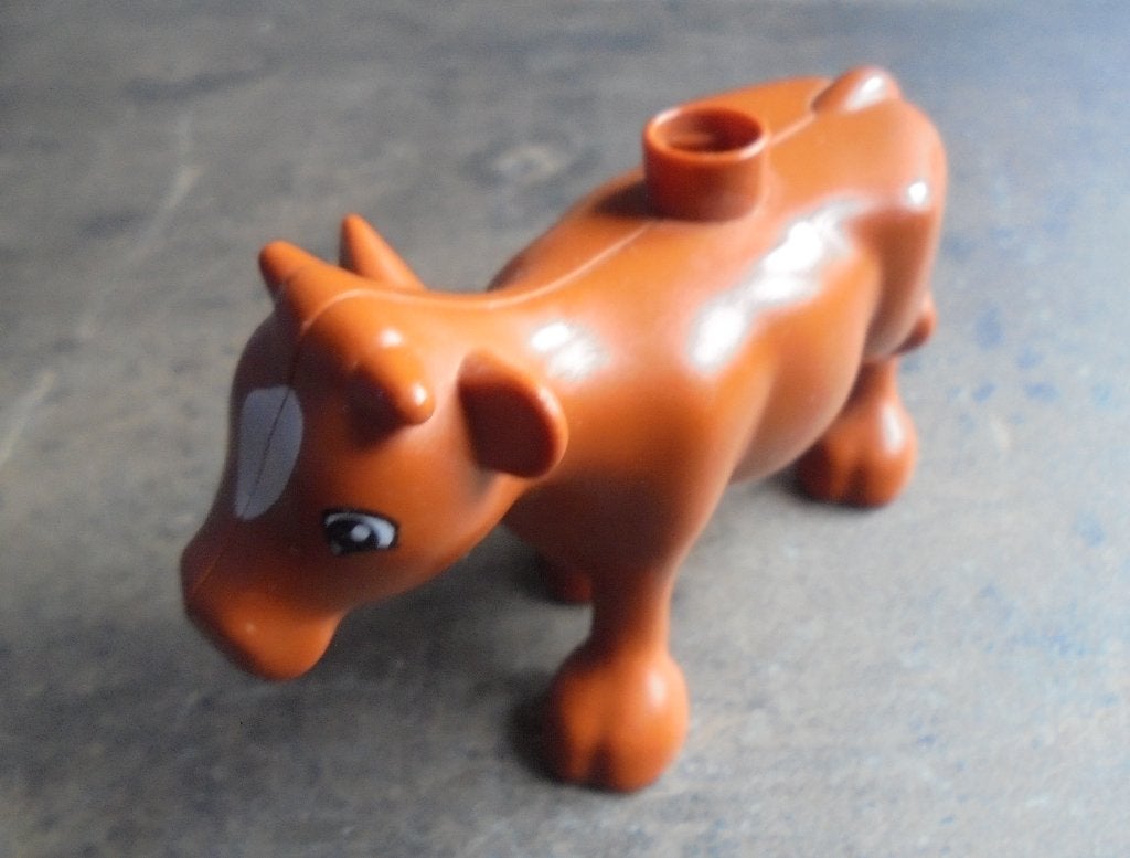 Lego Duplo Animal Cow Adult Walking with Udder (zie foto's), Ophalen of Verzenden, Gebruikt, Losse stenen, Duplo