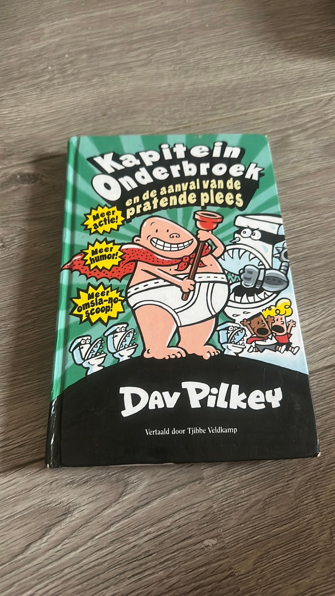 Kapitein onderbroek boek, Ophalen, Gelezen, Cartoons