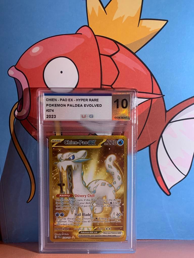 Chien-Pao ex Hyper Rare Pokémon Paldea Evolved UCG 10, Ophalen of Verzenden, Nieuw, Losse kaart