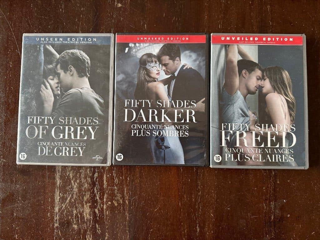 Fifty Shades Trilogie met deel 1 t/m 3 ( 3 DVD's ), Vanaf 16 jaar, Ophalen of Verzenden, Zo goed als nieuw, Romantiek