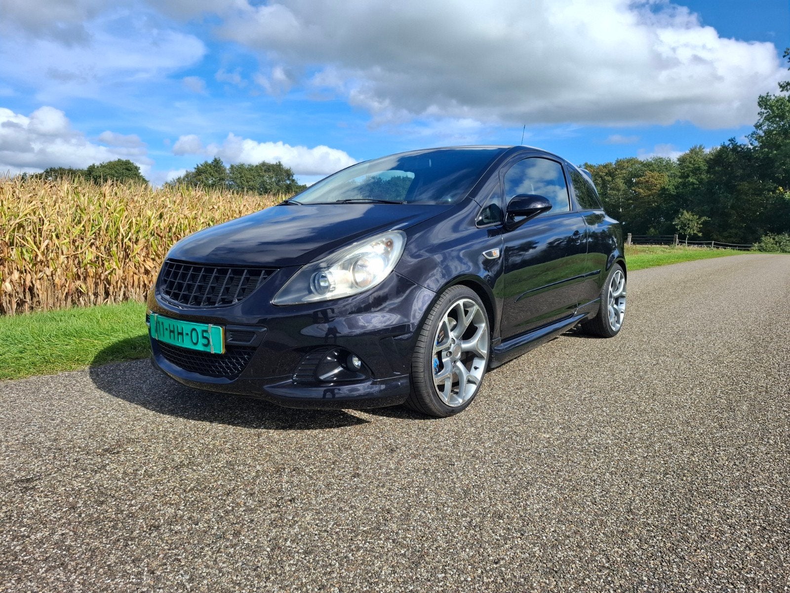 Opel corsa OPC 2007 Zwart, mooie en nette goedrijdende auto., Elektrische ramen, Leder en Stof, Zwart, Bedrijf