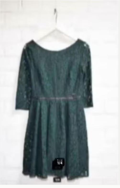 Guess - Prachtige groene kanten jurk maat M - Nieuw €129, Kleding | Dames, Maat 38/40 (M), Guess, Nieuw, Ophalen of Verzenden