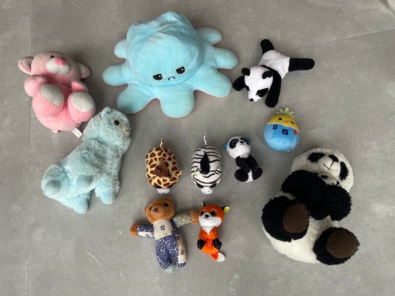 Leuke knuffels, o.a. panda's, octopus, vos en meer, Gebruikt, Overige merken, Overige karakters, Beer