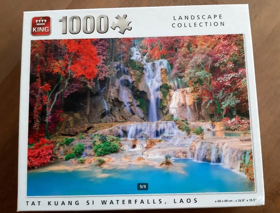 King puzzel van 1000 stukjes, Ophalen of Verzenden, 500 t/m 1500 stukjes, Zo goed als nieuw, Legpuzzel