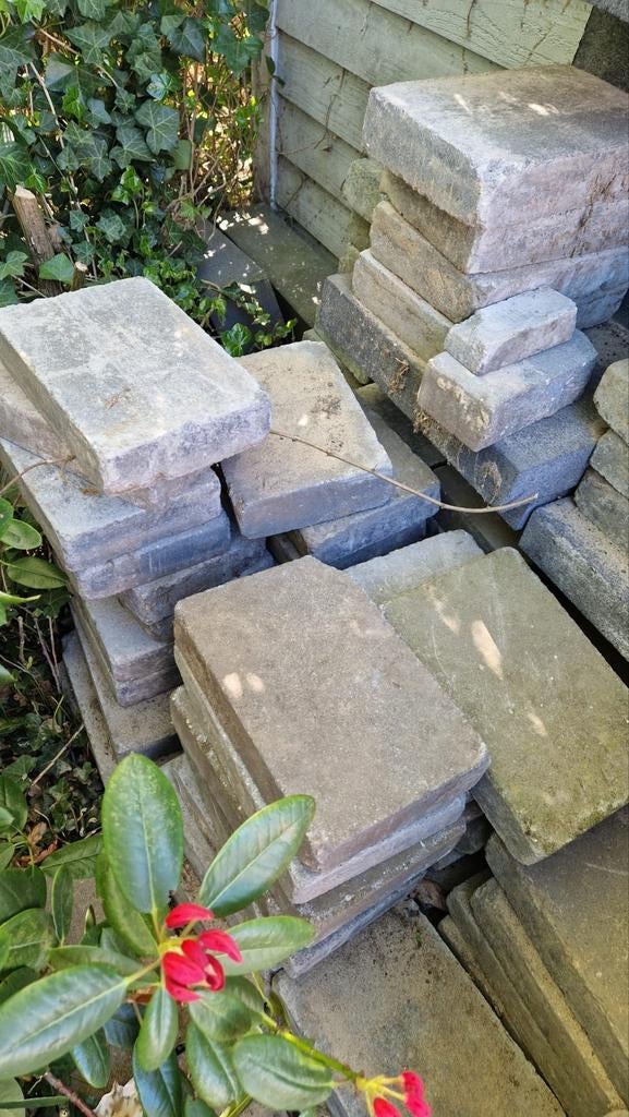 Tuintegels 20x30, Tuin en Terras, Ophalen, Gebruikt, Minder dan 5 m², Beton