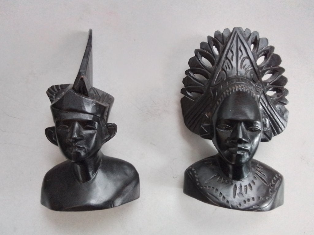 Mini houten beeldjes, Ophalen of Verzenden, Gebruikt, Mens