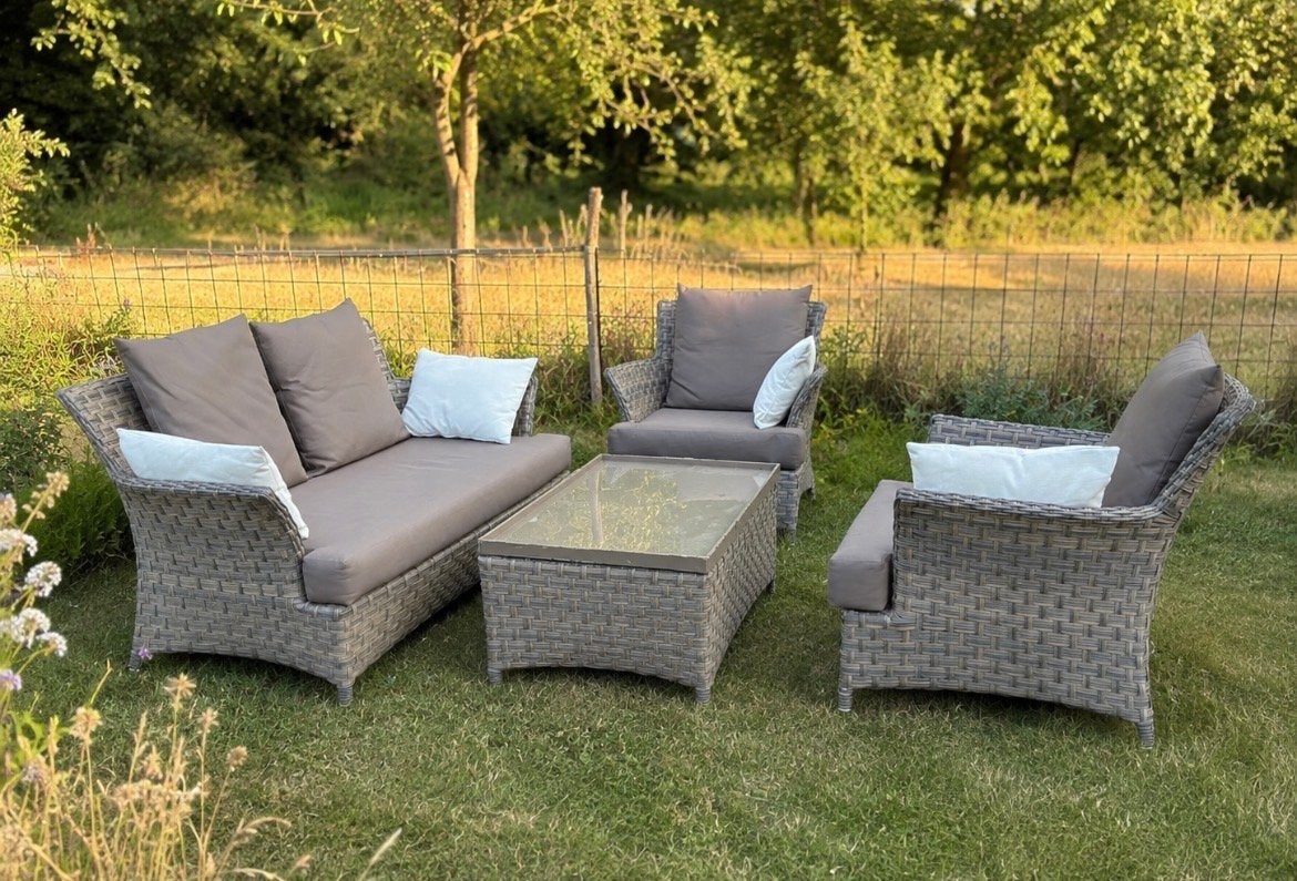 Mooie loungeset / tuinset van Life, Tuin en Terras, Tuinsets en Loungesets, Ophalen, 4 zitplaatsen, Zo goed als nieuw, Loungeset
