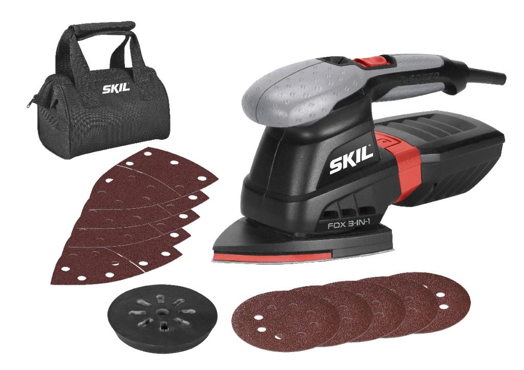 SKIL 7220AC Fox 3-in-1 multischuurmachine (250 W), Ophalen of Verzenden, Zo goed als nieuw, Minder dan 600 watt, Vlakschuurmachine