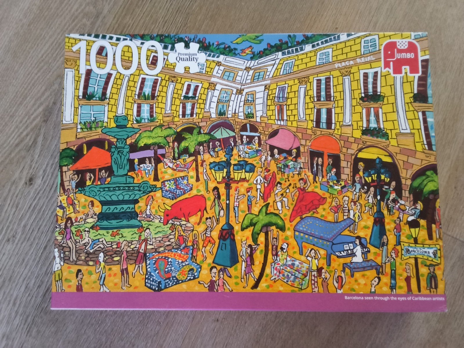 Jumbo Legpuzzel 1000 stukjes - Barcelona, Ophalen of Verzenden, 500 t/m 1500 stukjes, Zo goed als nieuw, Legpuzzel