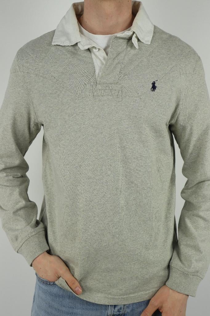 Ralph Lauren (rugby) polo shirt met lange mouw - M, Maat 48/50 (M), Ralph Lauren, Ophalen of Verzenden, Zo goed als nieuw