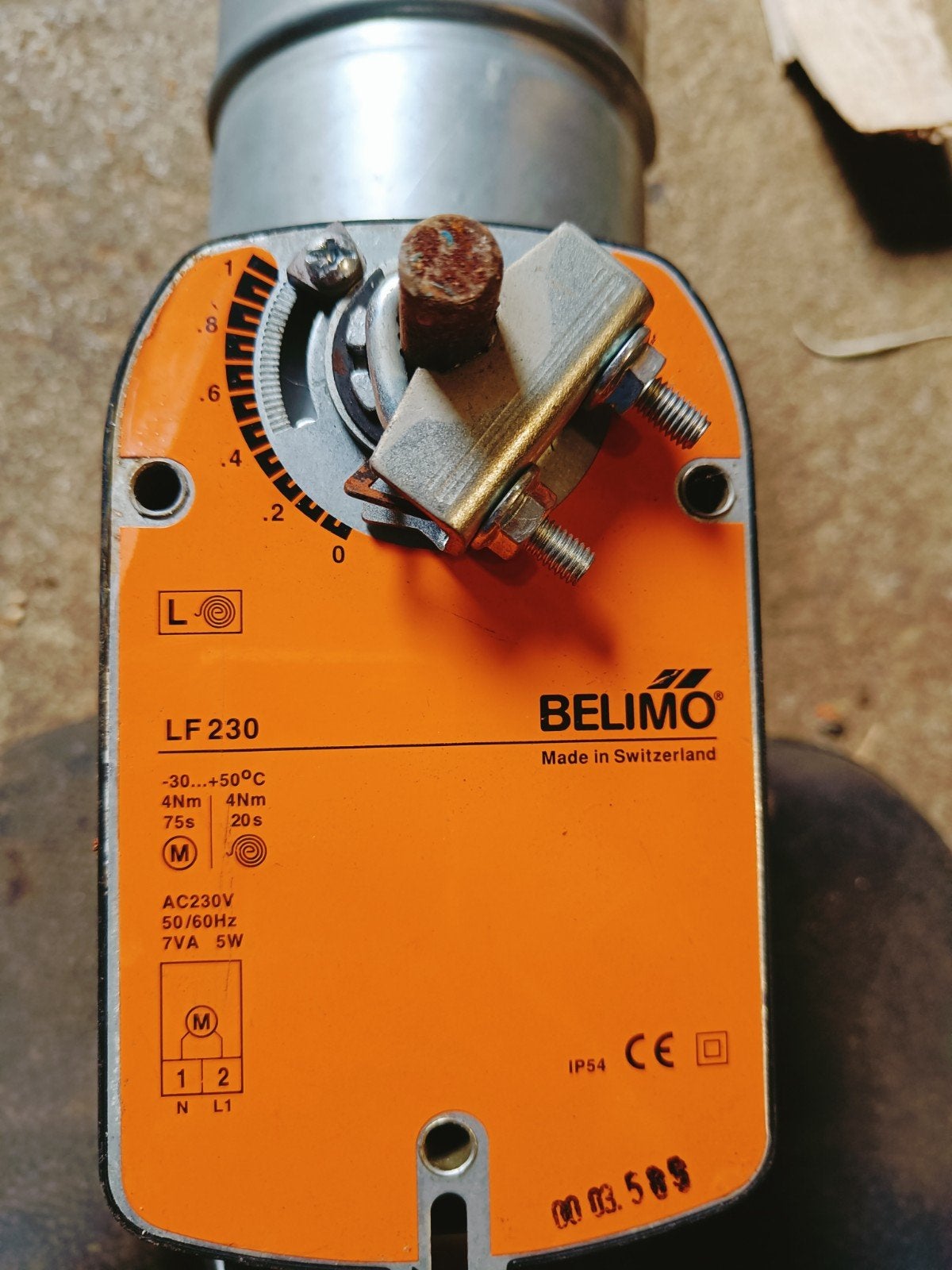 Belimo Afsluiter 230v, Ophalen