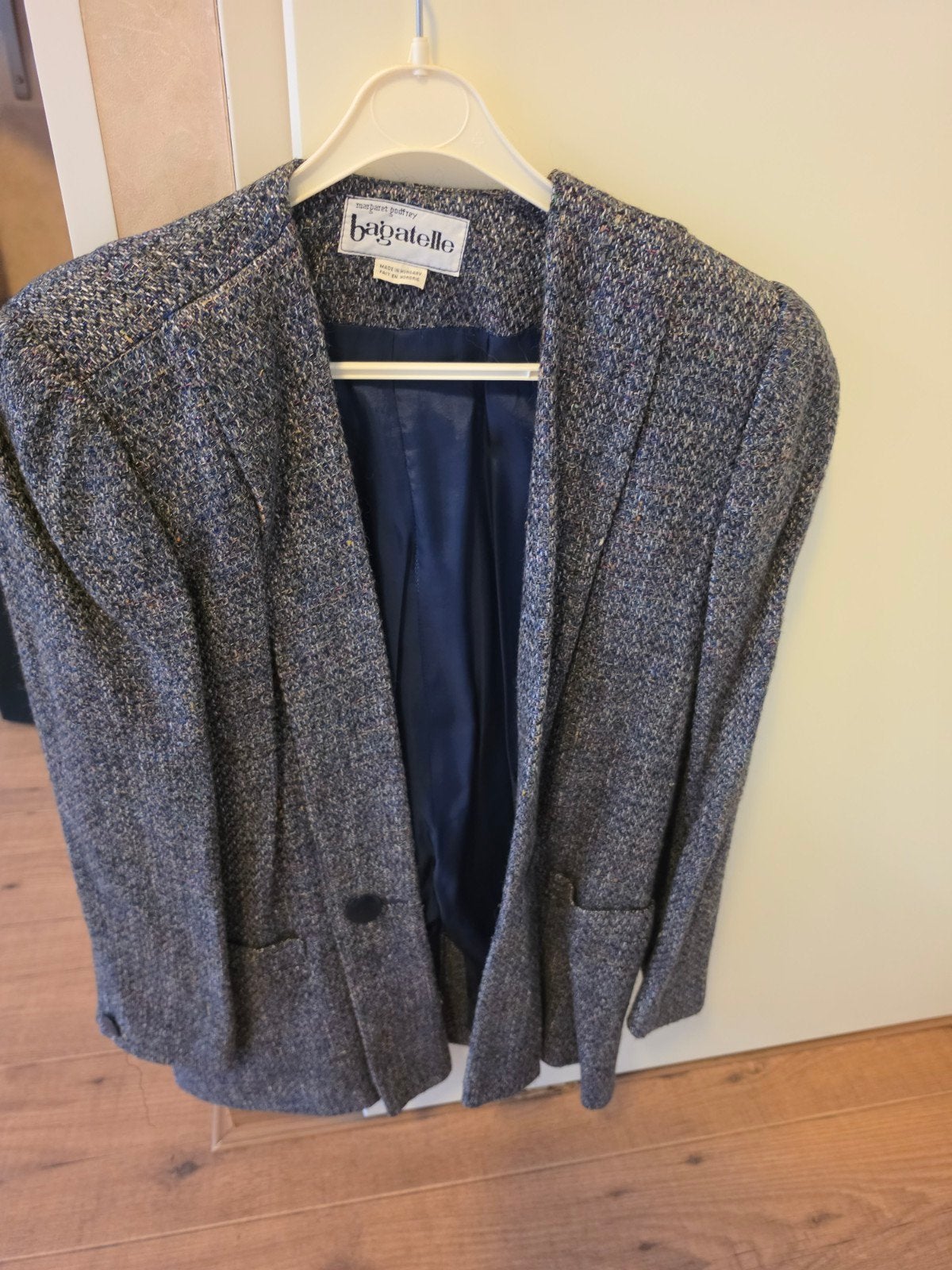Bagatelle Jasje - Blauw/Grijs Tweed Look, Maat 38/40 (M), Bagatelle, Blauw, Ophalen of Verzenden