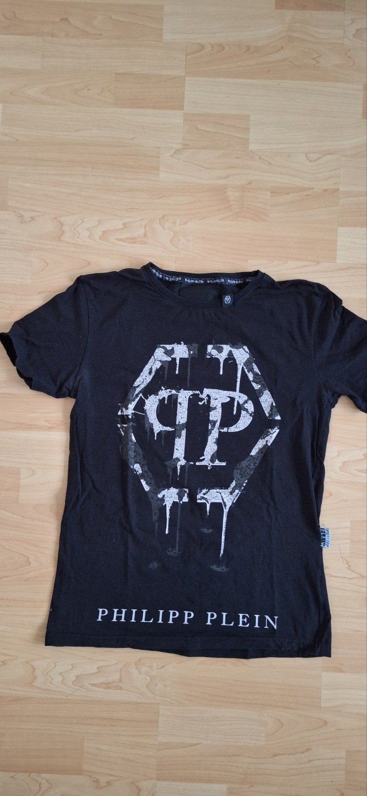 philipp plein shirt, Ophalen of Verzenden, Zo goed als nieuw, Zwart, Korte mouw