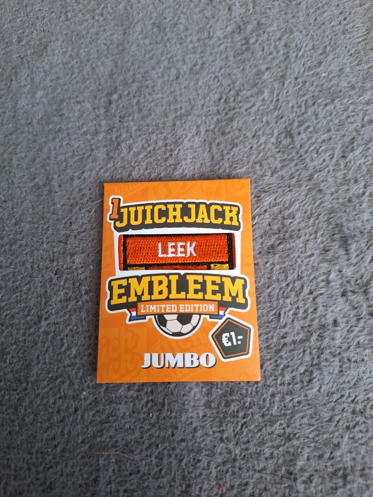 Jumbo Juich Jack Embleem / Leek, Ophalen, Nieuw