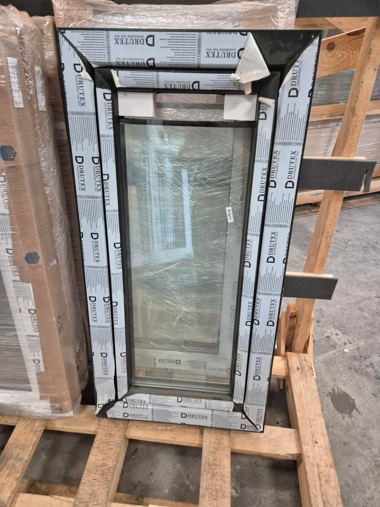 Partij nieuwe ramen HR+++ 600x1200mm, Ophalen, Gevelraam of Ruit, 80 tot 120 cm, Nieuw