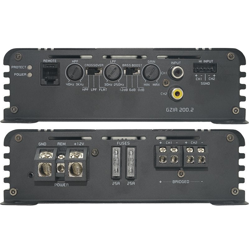 Ground Zero GZIA 200.2, 2 kanaals / mono versterker, Erlenweg 25, 85658 Egmating, Germany, Nieuw, https://www.ground-zero-audio.com/en/support-en/contact-page/