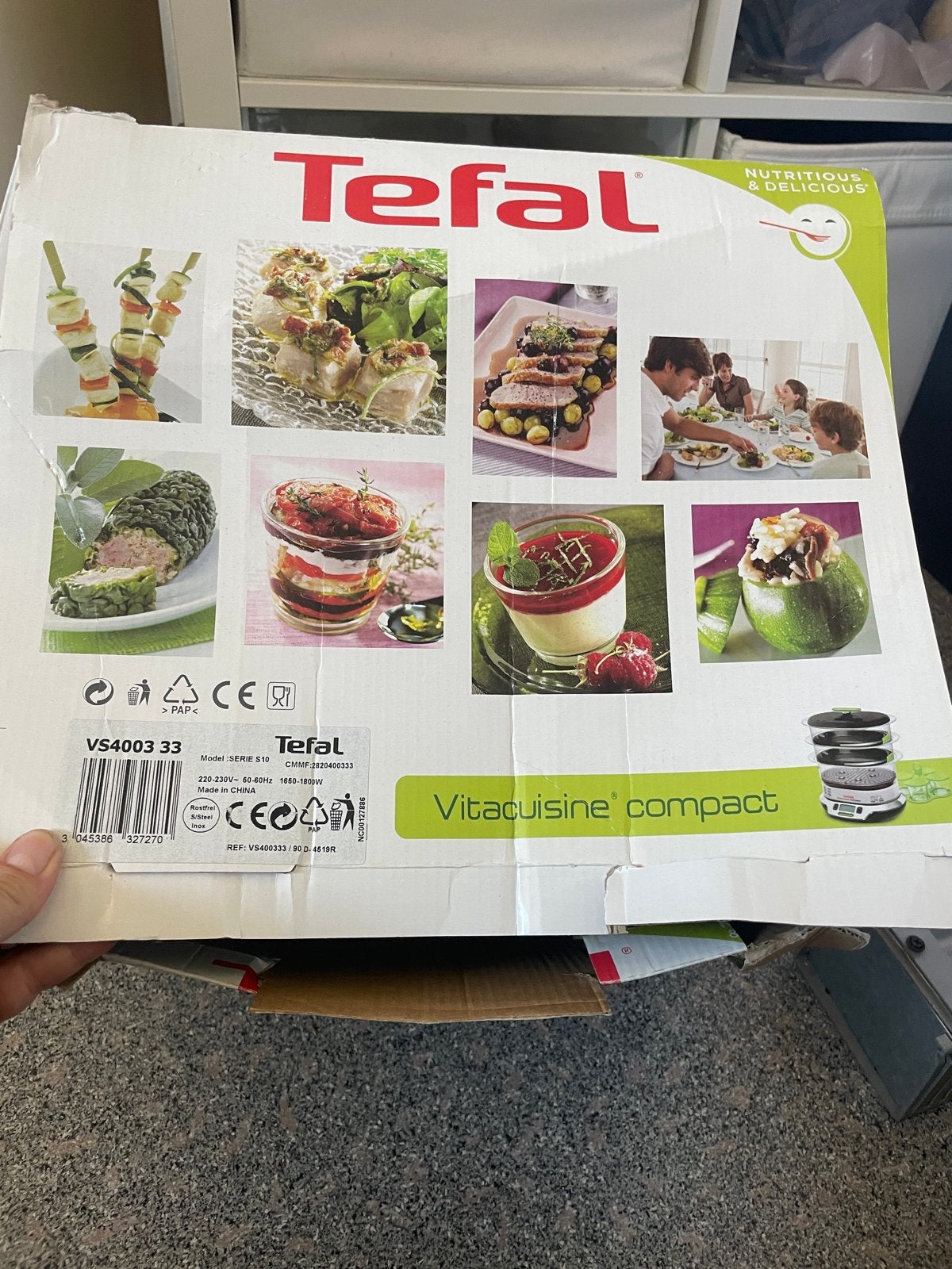 Tefal Vitacuisine Compact Stoomapparaat met kookboek, Ophalen of Verzenden, Gebruikt