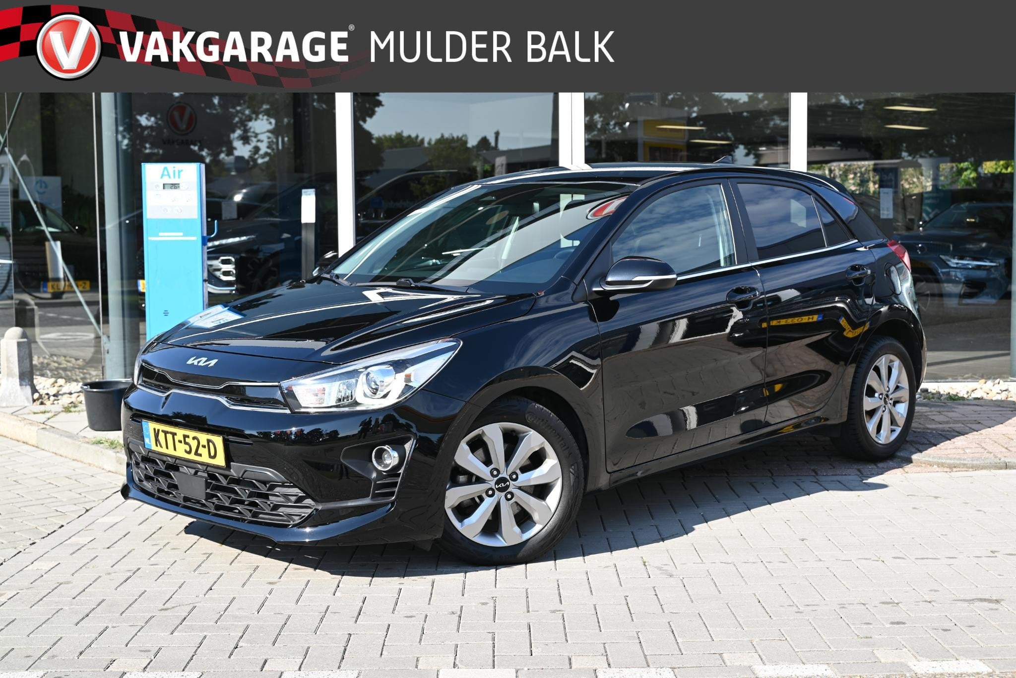 Kia Rio 1.0 T-GDi MHEV DynamicPlusLine, Auto's, Gebruikt, Euro 6, Zwart, 1100 kg