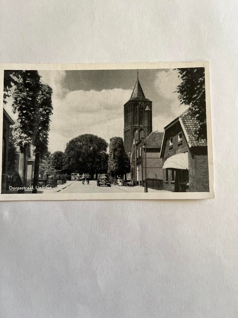 Ansichtkaart Dorpsstraat, Lienden, Ophalen of Verzenden, 1940 tot 1960, Gelopen, Gelderland