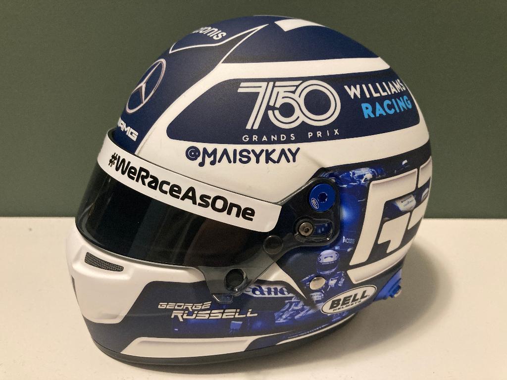 ✅ George Russell 1:2 helm Monaco 2021 Williams Racing F1, Ophalen of Verzenden, Nieuw, Formule 1
