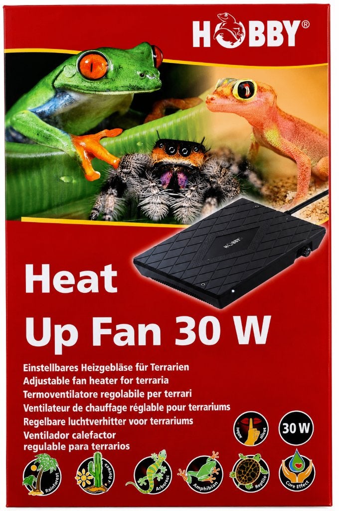 Hobby Heat Up Fan 30W – Terrarium Verwarming, Dieren en Toebehoren, Reptielen en Amfibieën | Toebehoren, Overige typen, Nieuw