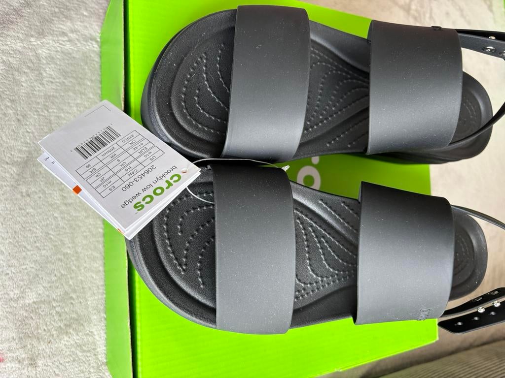 Crocs sandalen zwart 41/42, Ophalen of Verzenden, Zo goed als nieuw, Zwart, Sandalen of Muiltjes