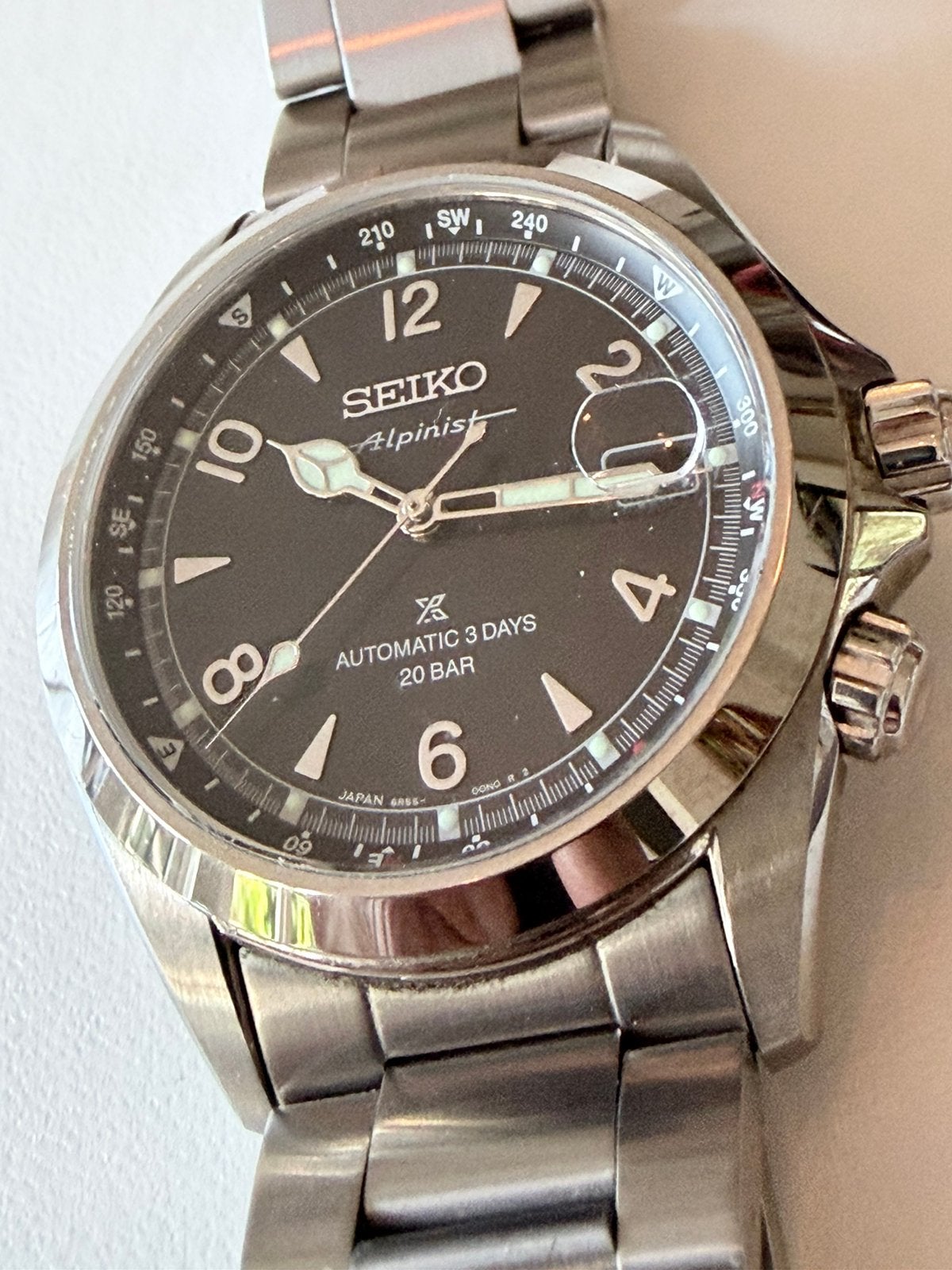 Seiko Prospex Alpinist SPB505J1 – Full set – prachtige staat, Seiko, Staal, Polshorloge, Ophalen of Verzenden