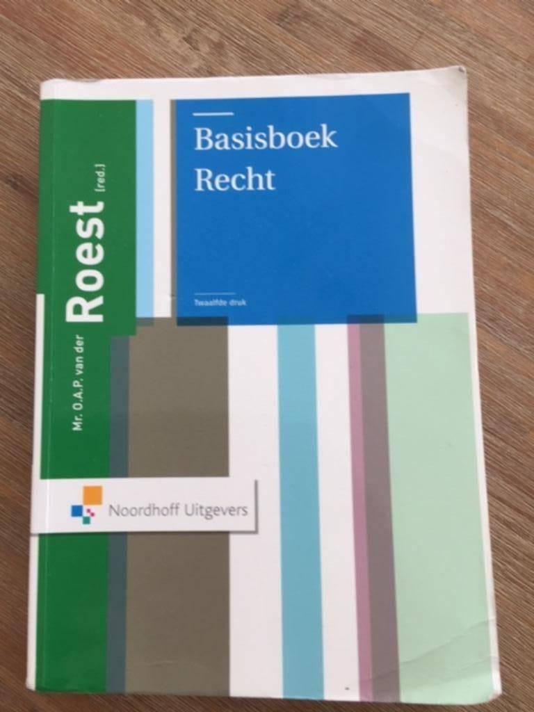 Te koop: basisboek recht., Ophalen of Verzenden, Alpha, Zo goed als nieuw, HBO