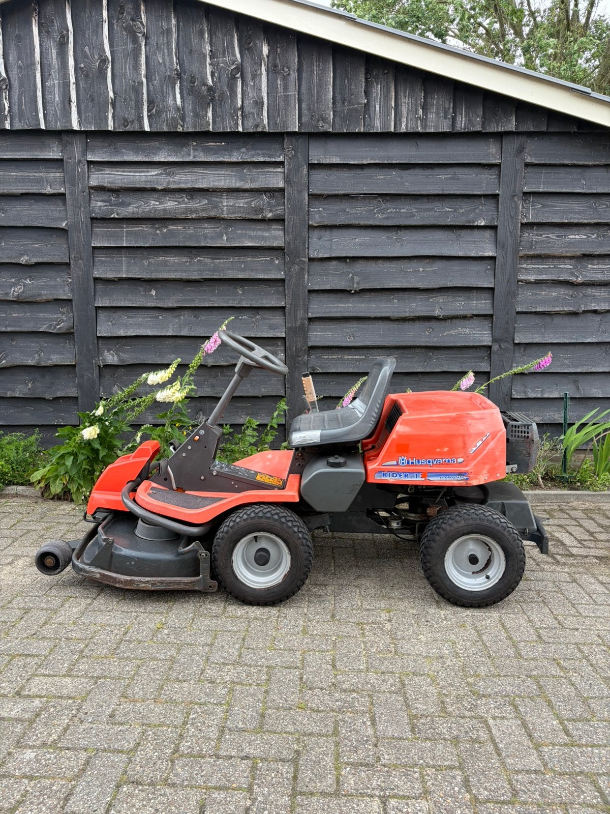 Husqvarna Rider 13 BioClip hydrostaat, Tuin en Terras, Zitmaaiers, Ophalen, Gebruikt, Mulchfunctie, 90 tot 120 cm
