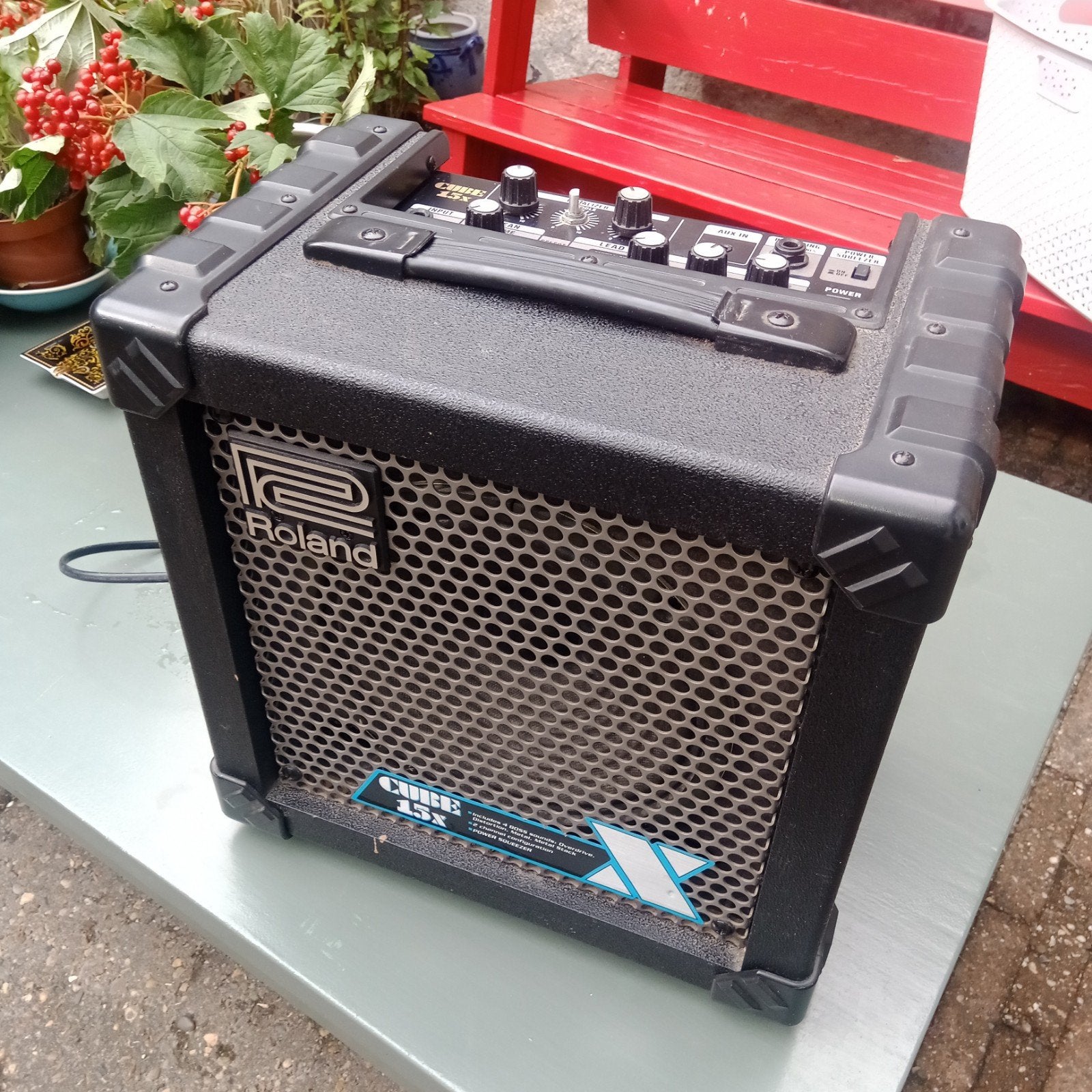 Gitaar versterker Roland 15x, Ophalen of Verzenden, Zo goed als nieuw, Minder dan 50 watt