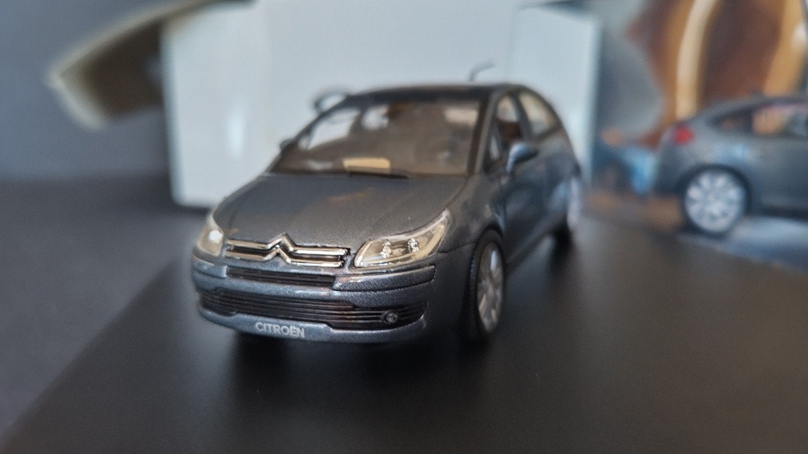Citroen C4 Gris Fer 1:43 Norev Pol, Hobby en Vrije tijd, Modelauto's | 1:43, .., Auto, Verzenden, .