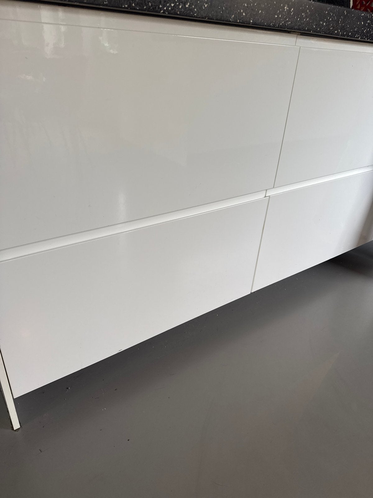 IKEA Voxtorp Keuken greeploos Ladefronten Hoogglans Wit, Ophalen, Gebruikt, Wit