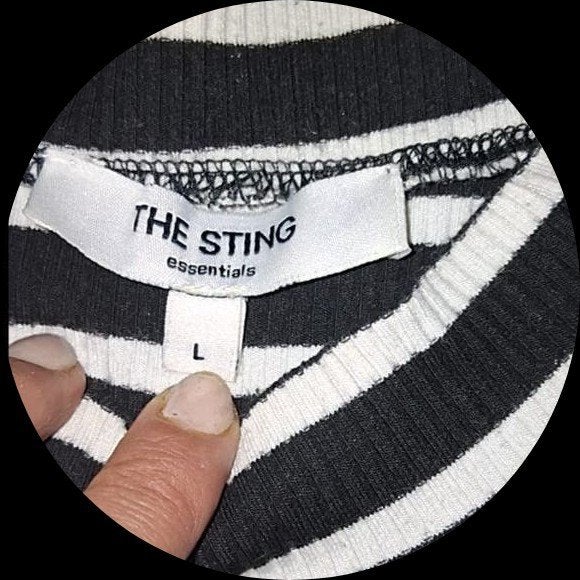 Zwarte Zara broek en gestreepte The Sting trui, Maat 38/40 (M), Zara, The Sting, Zwart, Ophalen of Verzenden