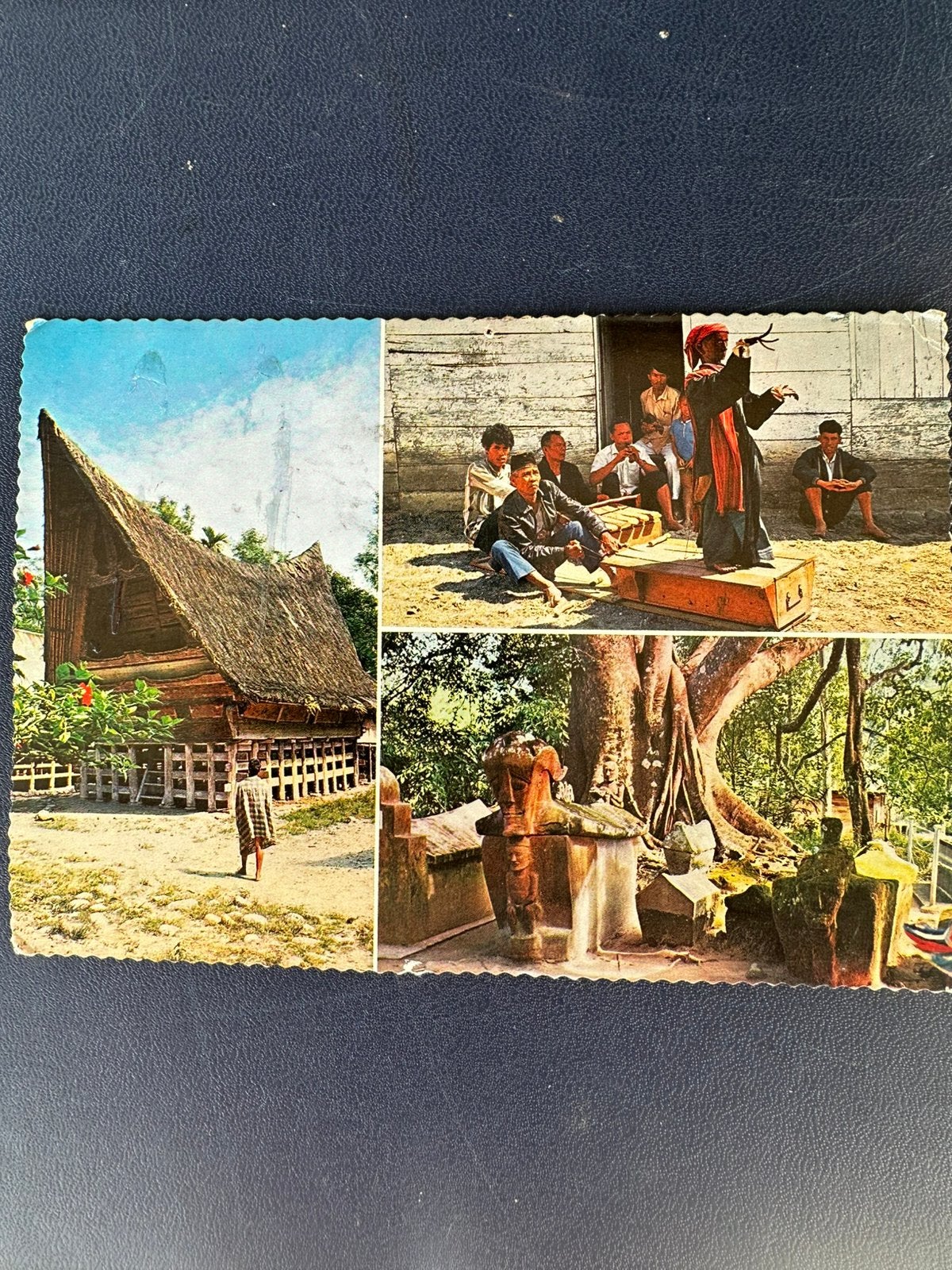 Ansichtkaart Batak House Toba Meer, Verzenden, Buiten Europa