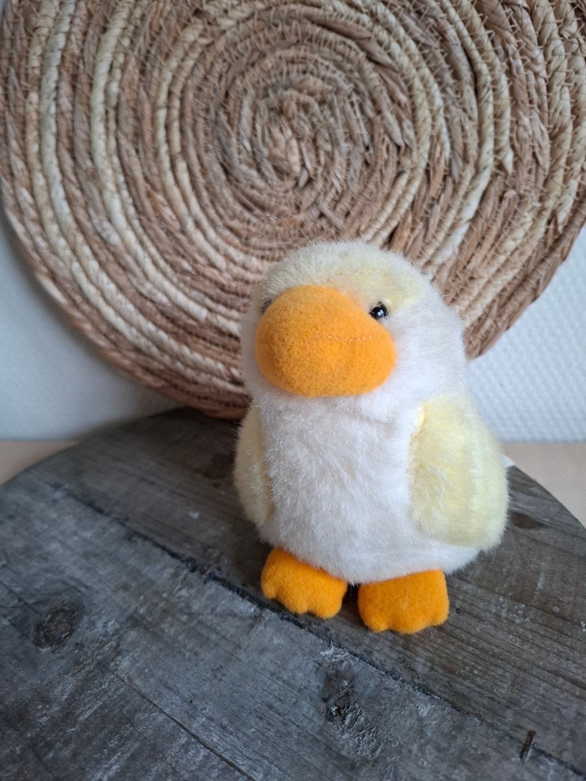 vintage happy horse eend knuffel 1990. zeldzaam, Gebruikt, Happy Horse, Ophalen of Verzenden, Met label