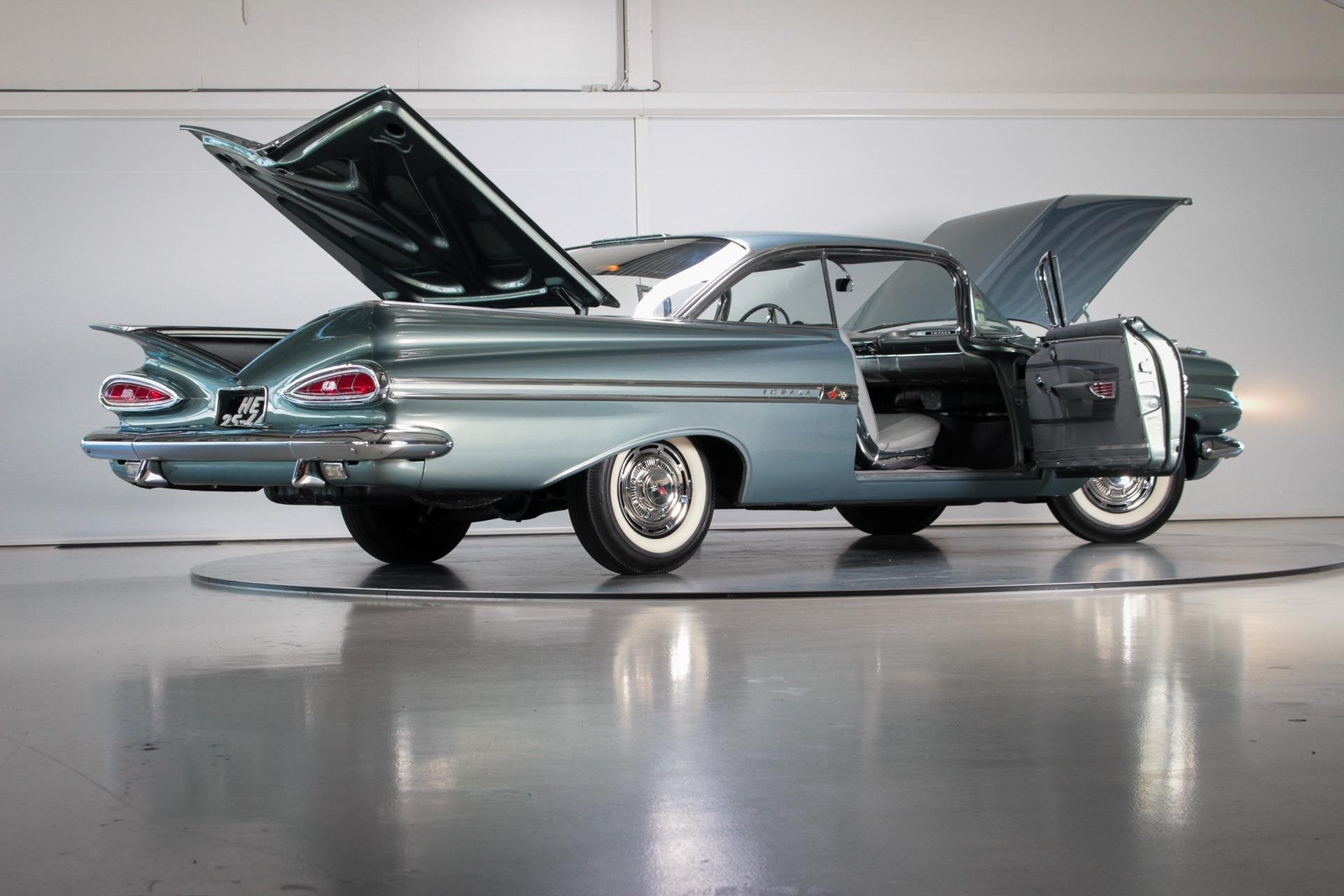 1959 Chevrolet Impala Sport Coupe V8 3-Speed | European Spec, Lederen bekleding, Achterwielaandrijving, Chevrolet, Leder