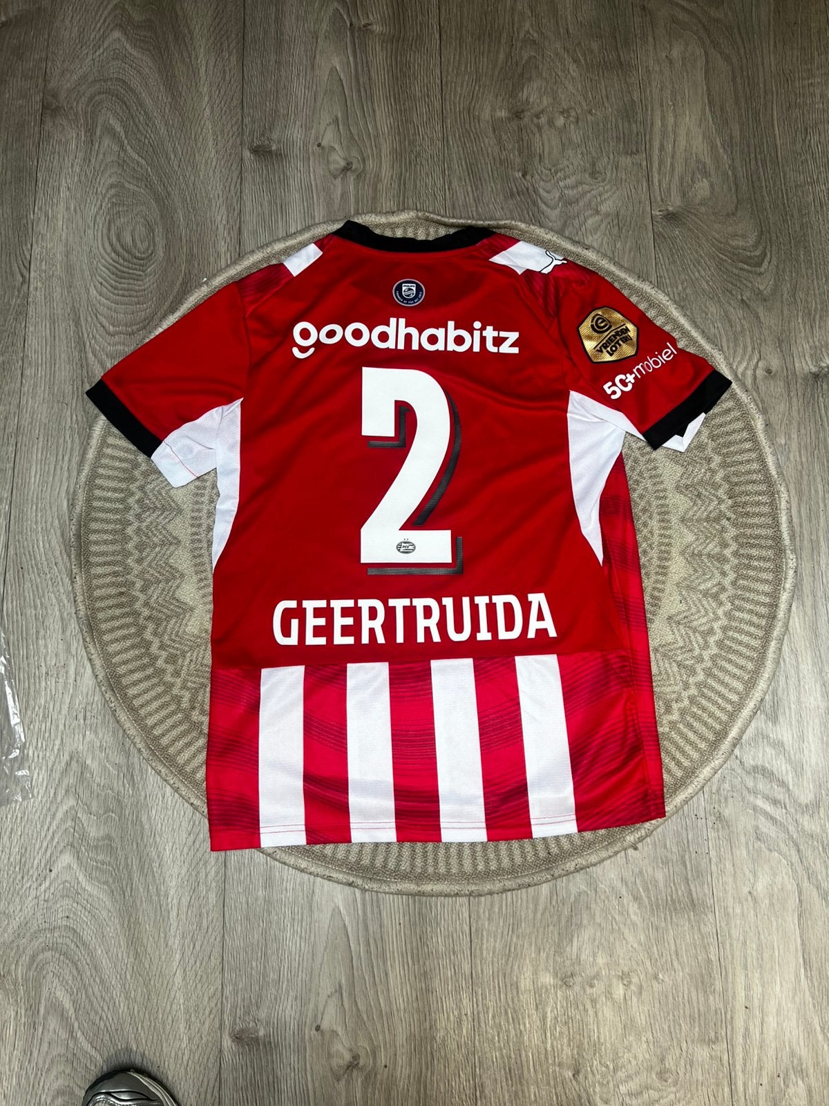 ️ PSV Thuisshirt – GEERTRUIDA #2 – Maat S, Sport en Fitness, Maat S, Verzenden, Nieuw, Shirt