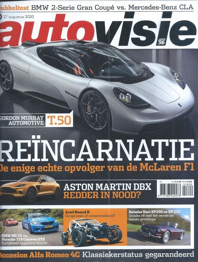 Autovisie 18 2020 : BMW M2 CS - Porsche 718 - Ariel Nomad, Ophalen of Verzenden, Gelezen, Algemeen