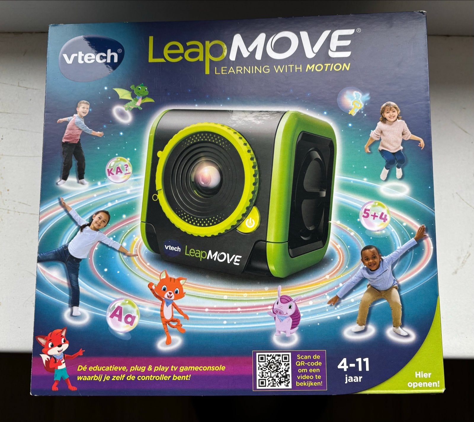 V-tech LeapMove: Interactieve TV-gameconsole voor kinderen, Kinderen en Baby's, Ophalen of Verzenden, Gebruikt, 4 tot 6 jaar