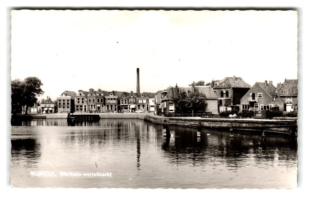 Blokzijl, Bierkade-wortelmarkt, Ophalen of Verzenden, 1960 tot 1980, Ongelopen, Overijssel