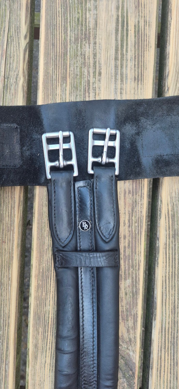 Lederen BR dressuursingel 65cm, Ophalen of Verzenden, Gebruikt, Dressuur