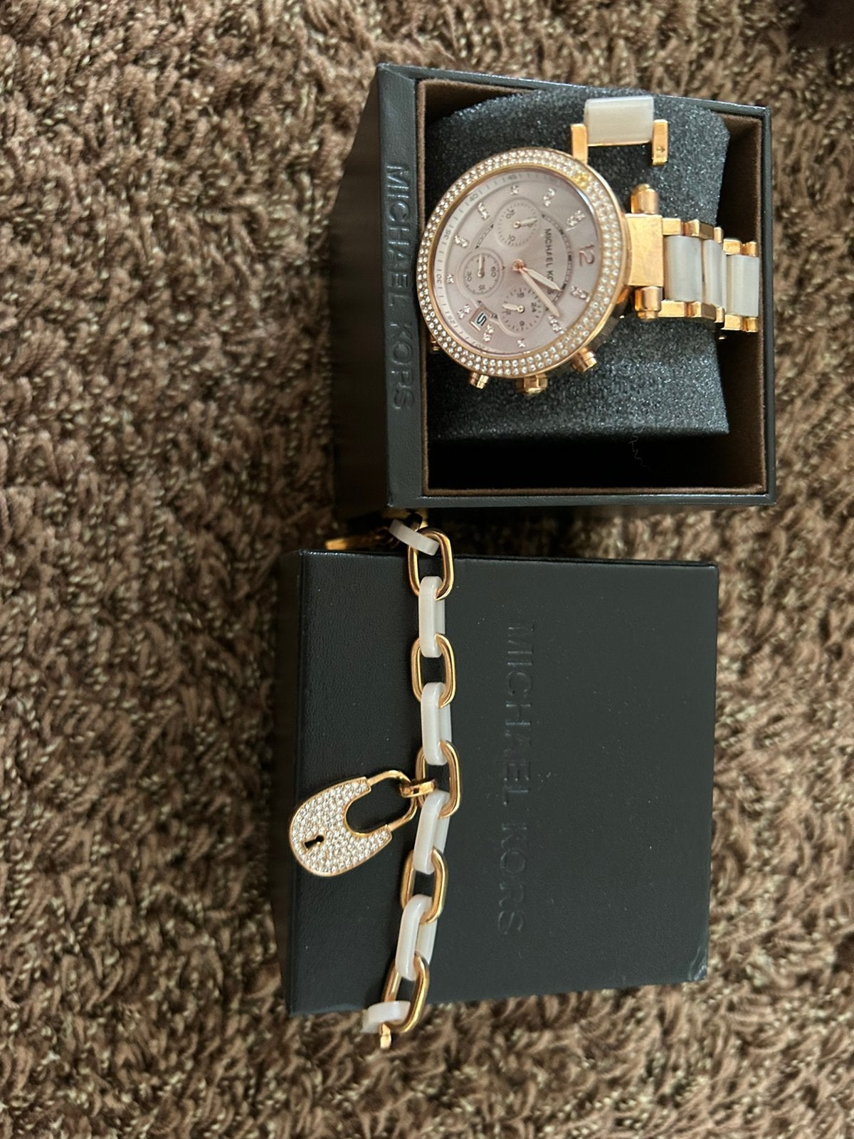 Set michael kors, Ophalen of Verzenden, Zo goed als nieuw, Staal, Overige merken