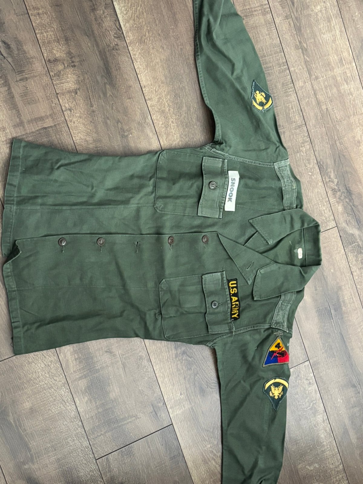 Vietnam oorlog - US og107 utility jacket, Verzamelen, Verzenden, Landmacht, Amerika, Kleding of Schoenen