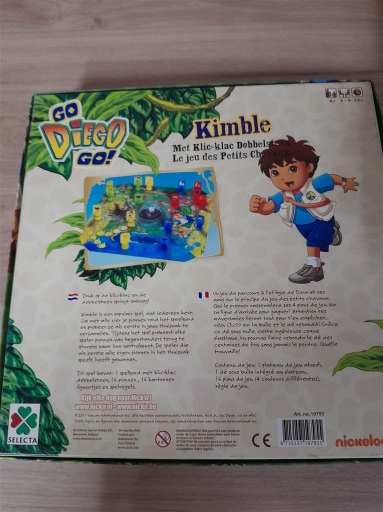 Go diego Go - Dora - Kimble - mens erger je niet - s1487, Verzenden, Zo goed als nieuw
