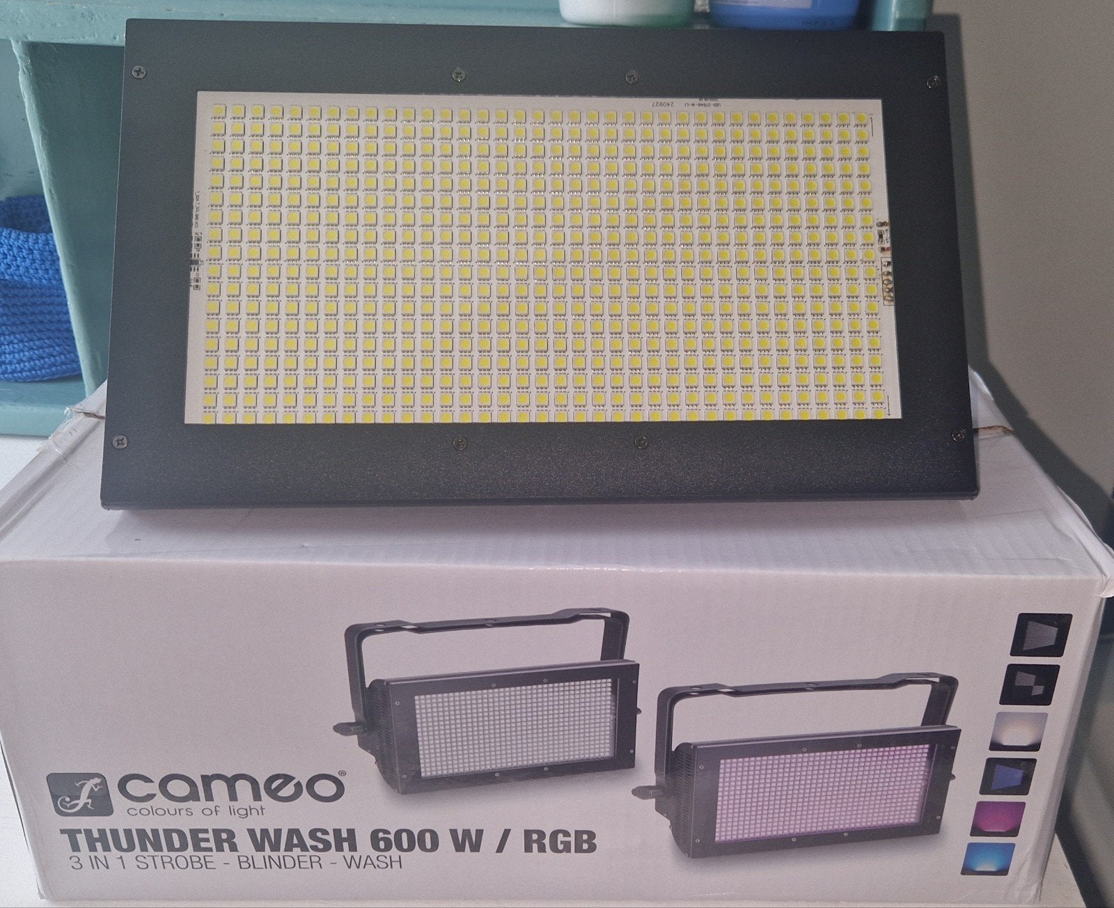 stroboscope cameo dj party neuw 600w rgb, Ophalen of Verzenden, Nieuw, Licht