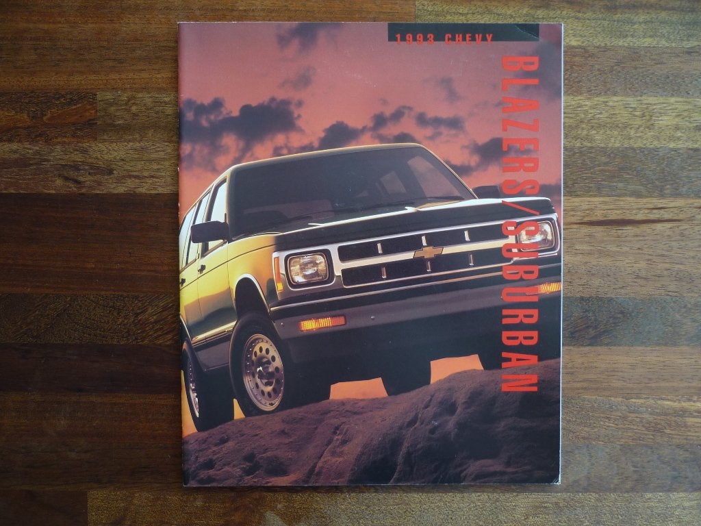 Chevrolet Blazer/Suburban (1993, Canada), Boeken, Auto's | Folders en Tijdschriften, Ophalen of Verzenden, Nieuw, Chevrolet