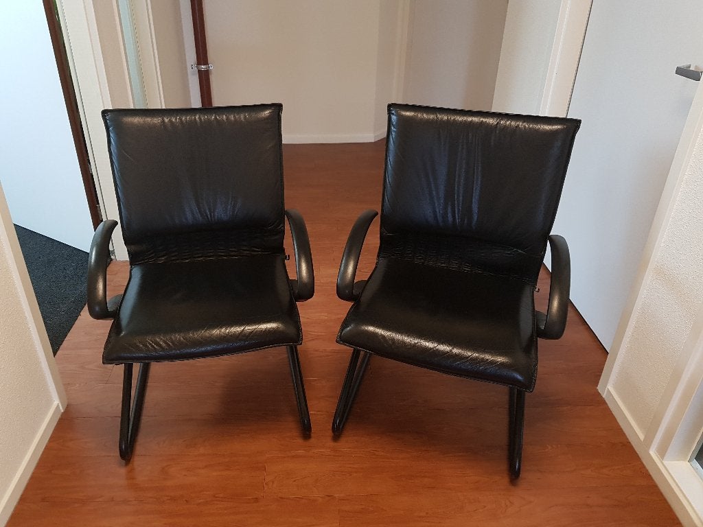 Stoelen, Huis en Inrichting, Ophalen, Gebruikt, Twee, Zwart