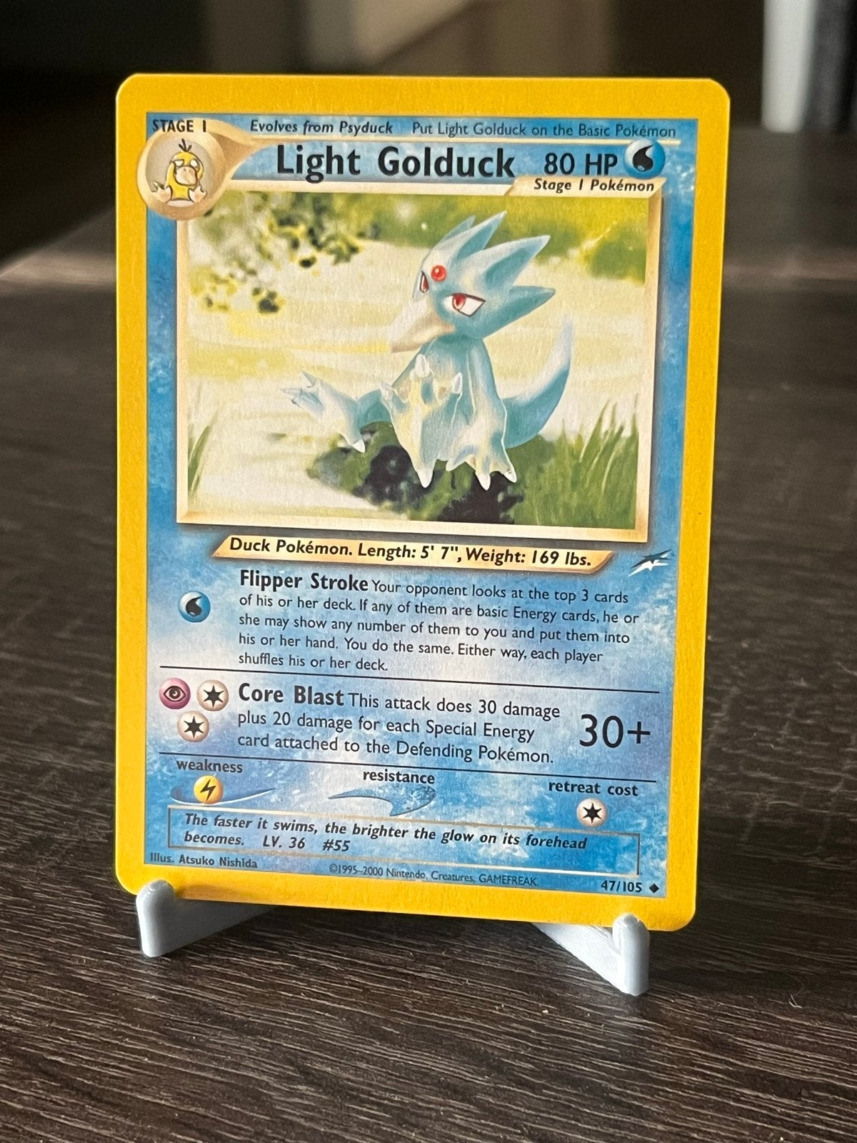 Light Golduck (47/105) - Neo Destiny - EX, Ophalen of Verzenden, Zo goed als nieuw, Losse kaart