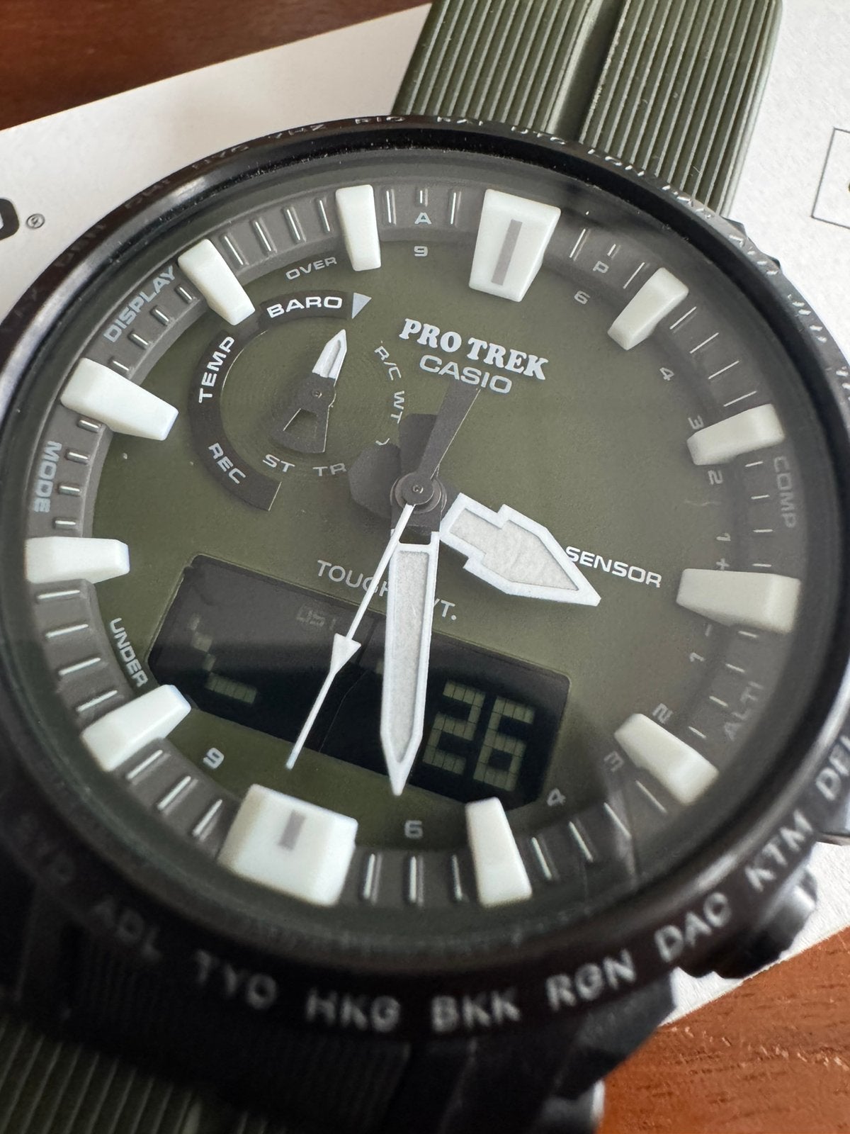 Casio Pro Trek PRW-61-Y als nieuw, Casio, Kunststof, Polshorloge, Kunststof