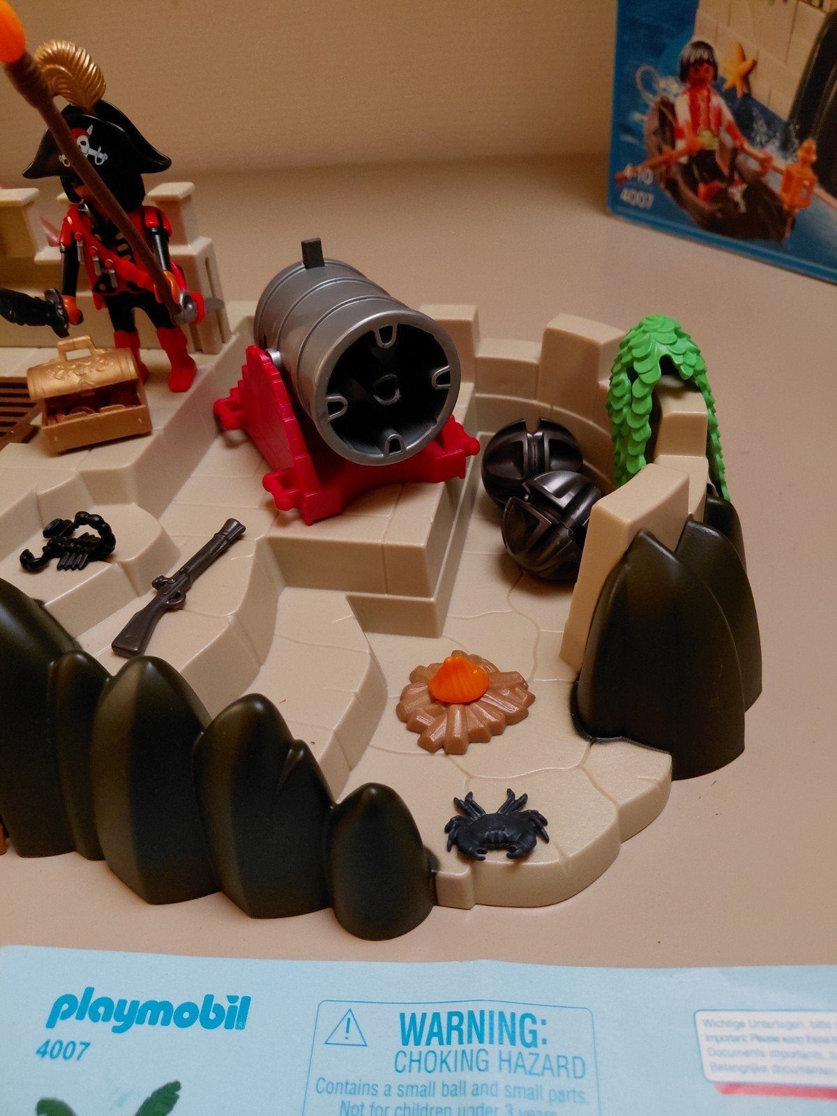 playmobil piraten vesting 4007, Ophalen of Verzenden, Gebruikt